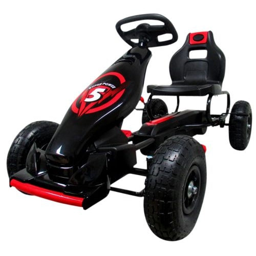 Kart cu pedale Gokart, 4-10 ani, roti gonflabile, G8 R-Sport - Rosu