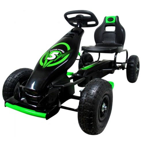 Kart cu pedale Gokart, 4-10 ani, roti gonflabile, G8 R-Sport - Verde