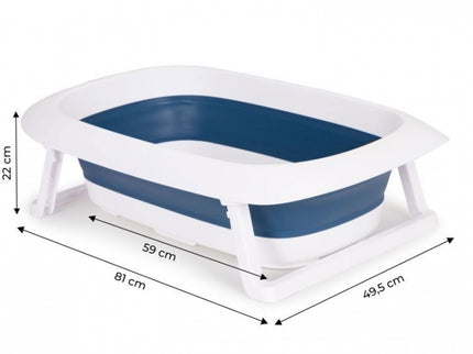 Cadita de baie cu dop de scurgere Ecotoys HA-B31 - Albastru