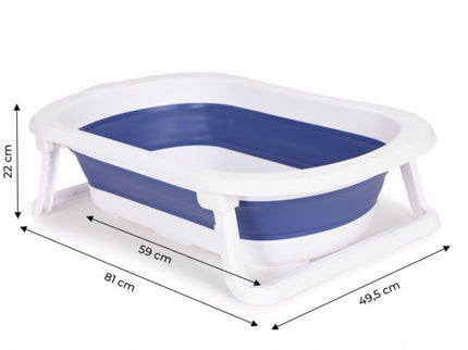 Cadita de baie cu dop de scurgere Ecotoys HA-B27 - Albastru
