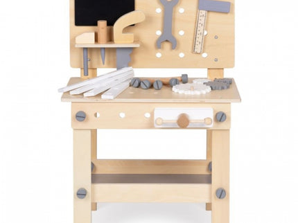 Banc de lucru din lemn cu accesorii pentru copii Ecotoys W03D076E