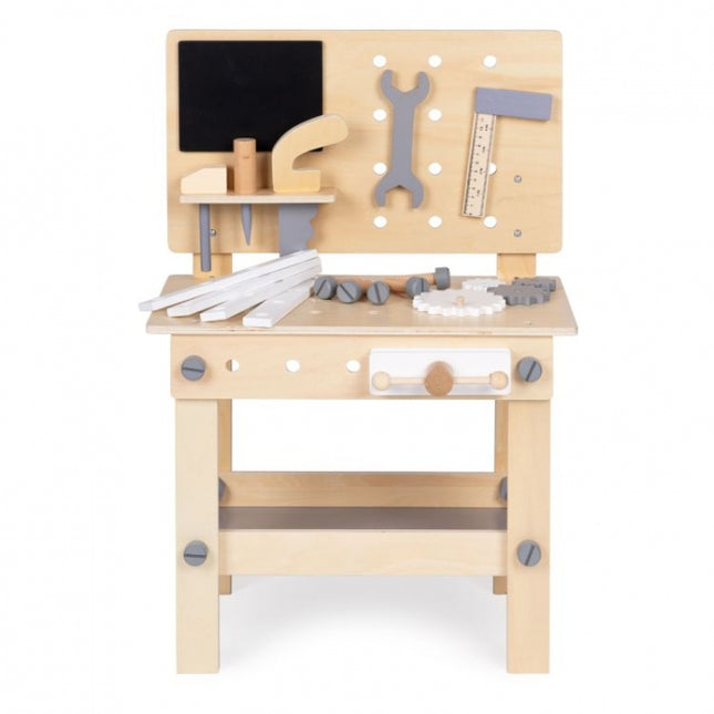 Banc de lucru din lemn cu accesorii pentru copii Ecotoys W03D076E