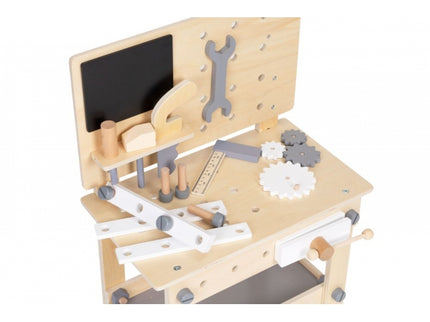 Banc de lucru din lemn cu accesorii pentru copii Ecotoys W03D076E