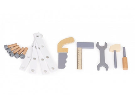 Banc de lucru din lemn cu accesorii pentru copii Ecotoys W03D076E