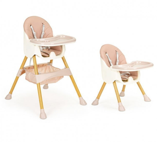 Scaun de masa 2 in 1 Ecotoys HC-823S - Roz