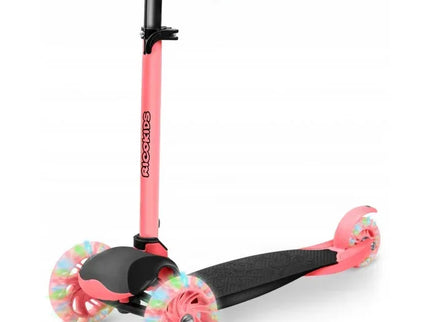 Trotineta cu roti cu LED Ricokids Loco 765108 - Roz cu negru - Bebeboo - Totul pentru copii. Jucării, Hăinuțe, Perne, Mobilier, Textile