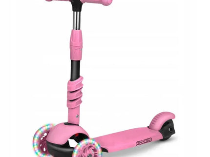 Trotineta 3 in 1 cu roti cu LED Ricokids Todi 765400 - Roz - Bebeboo - Totul pentru copii. Jucării, Hăinuțe, Perne, Mobilier, Textile