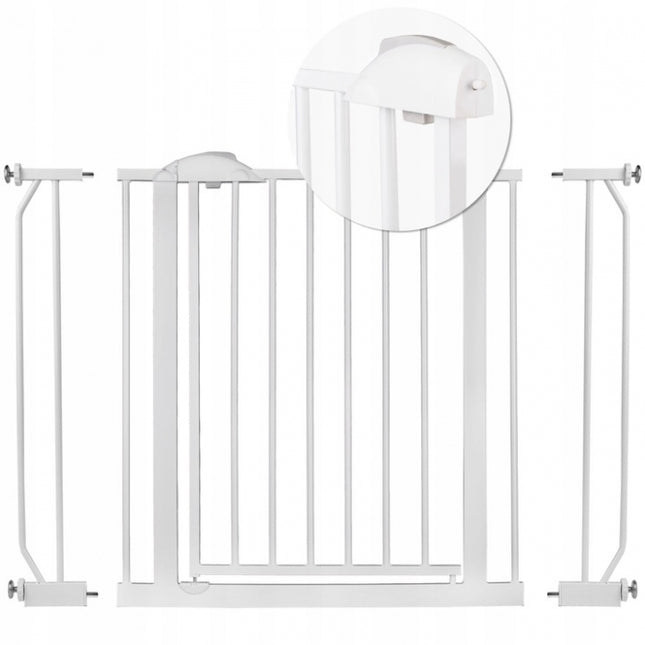 Poarta siguranta 75-105 cm Nukido 718100 - Alb