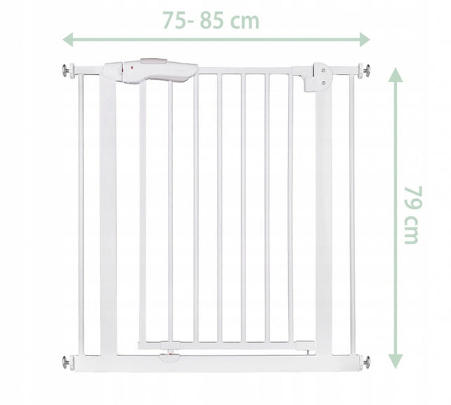 Poarta siguranta 75-85 cm Nukido 718001 - Alb