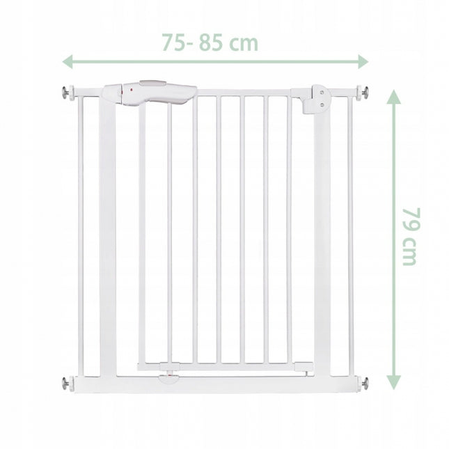 Poarta siguranta 75-85 cm Nukido 718001 - Alb