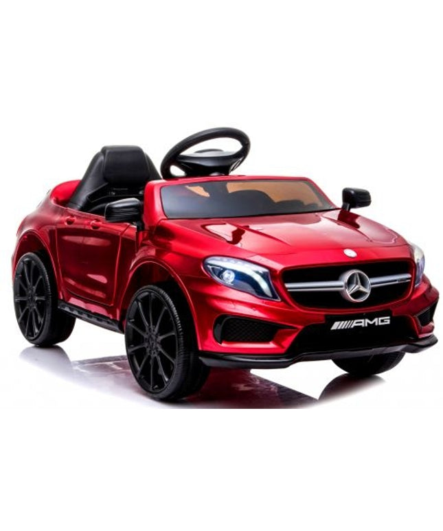 Masinuta electrica cu telecomanda, roti EVA, scaun piele, varsta 1-4 ani, Mercedes GLA45 - Cherry
