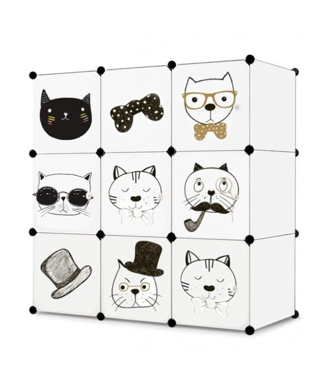 Raft modular cu 9 compartimente pentru camera copilului Ecotoys M15228_1