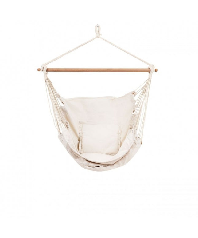 Scaun brazilian, tip hamac, cu 2 perne ModernHome GW-917 - Alb