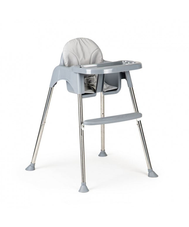 Scaun de masa 2 in 1 cu tapiterie Ecotoys HC-135C - Gri