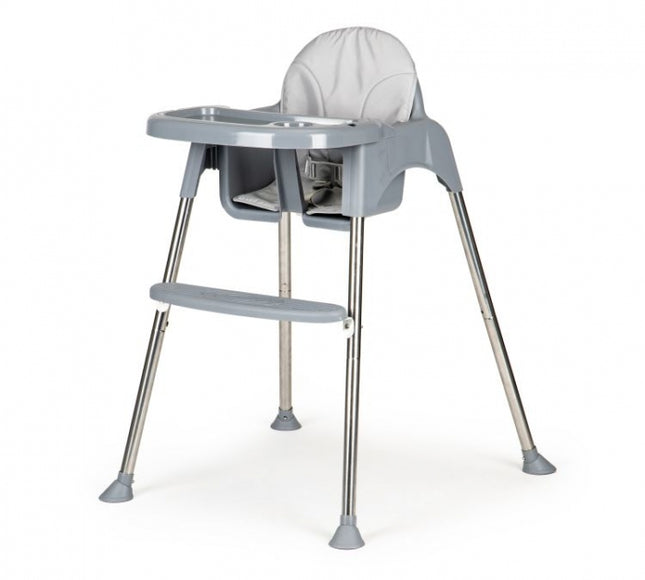 Scaun de masa 2 in 1 cu tapiterie Ecotoys HC-135C - Gri
