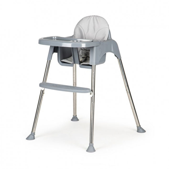 Scaun de masa 2 in 1 cu tapiterie Ecotoys HC-135C - Gri