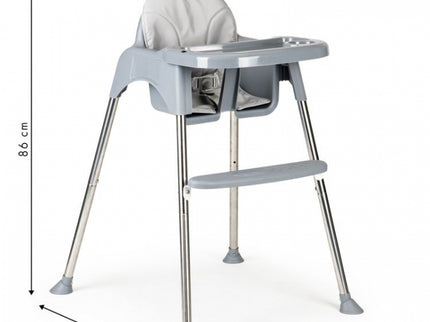 Scaun de masa 2 in 1 cu tapiterie Ecotoys HC-135C - Gri