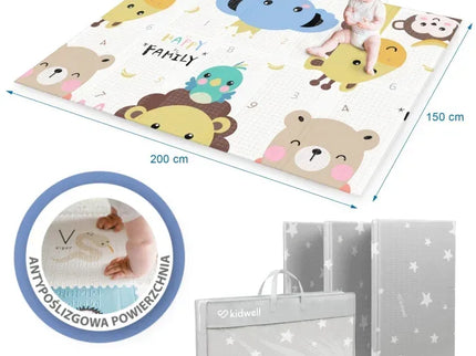 Salteluta de joaca pentru copii 150 x 200 cm Kidwell INDA - Animals - Bebeboo - Totul pentru copii. Jucării, Hăinuțe, Perne, Mobilier, Textile