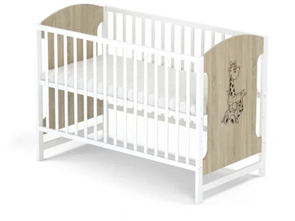 Patut fara sertar VESSANTI MILO GIRAFA - Stejar cu alb - Bebeboo - Totul pentru copii. Jucării, Hăinuțe, Perne, Mobilier, Textile
