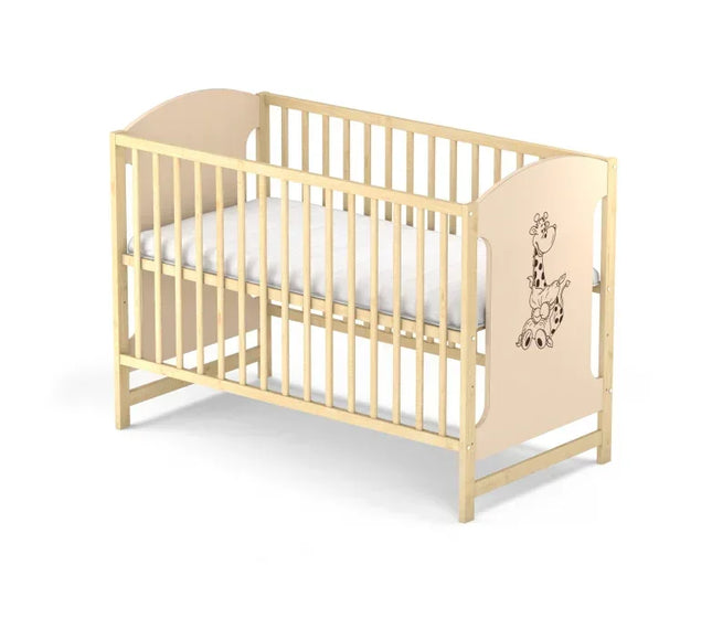 Patut fara sertar VESSANTI MILO GIRAFA - Crem cu natur - Bebeboo - Totul pentru copii. Jucării, Hăinuțe, Perne, Mobilier, Textile