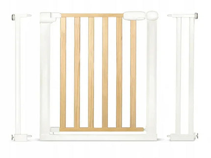 Poarta siguranta 74 - 105 cm Nukido 718500 - Metal + Lemn - Bebeboo - Totul pentru copii. Jucării, Hăinuțe, Perne, Mobilier, Textile