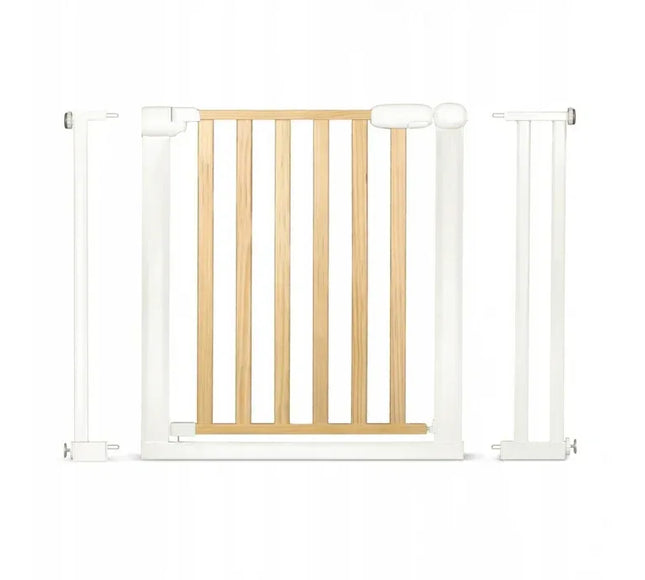 Poarta siguranta 74 - 105 cm Nukido 718500 - Metal + Lemn - Bebeboo - Totul pentru copii. Jucării, Hăinuțe, Perne, Mobilier, Textile
