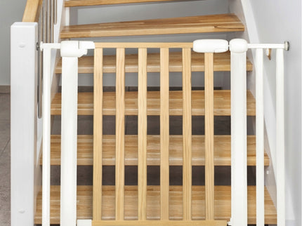 Poarta siguranta 74 - 105 cm Nukido 718500 - Metal + Lemn