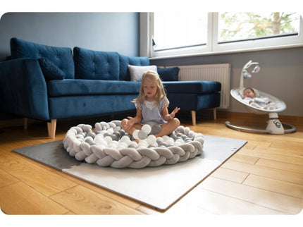 Protectie laterala pentru patut, impletita, 2 m, Ricokids 722003 - Roz