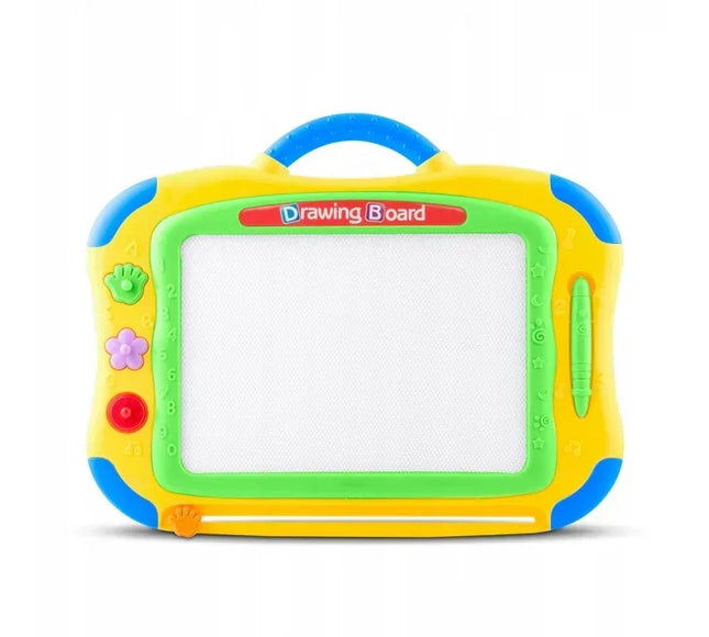 Tabla magnetica pentru desenat cu accesorii incluse Ricokids 772101 - Galben - Bebeboo - Totul pentru copii. Jucării, Hăinuțe, Perne, Mobilier, Textile