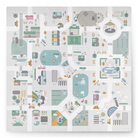 Salteluta de joaca interactiva 105 x 105 cm Nukido Town 738000