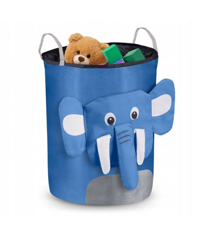 Cos mare pentru depozitarea jucariilor Nukido - Elefant albastru