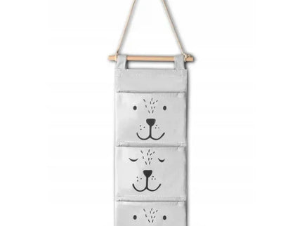 Organizator textil de perete cu 3 compartimente Nukido NK-403 - Gri - Bebeboo - Totul pentru copii. Jucării, Hăinuțe, Perne, Mobilier, Textile