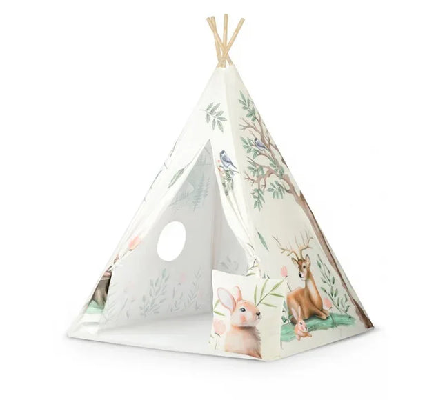 Cort de joaca pentru copii cu o pernita Nukido 114 x 114 x 165 cm - Bej - Bebeboo - Totul pentru copii. Jucării, Hăinuțe, Perne, Mobilier, Textile