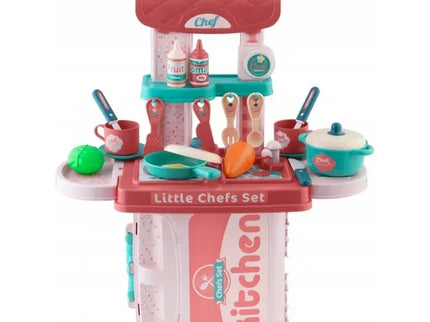 Bucatarie 3 in 1 cu accesorii incluse Ricokids 772900 - Roz - Bebeboo - Totul pentru copii. Jucării, Hăinuțe, Perne, Mobilier, Textile