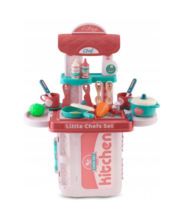 Bucatarie 3 in 1 cu accesorii incluse Ricokids 772900 - Roz