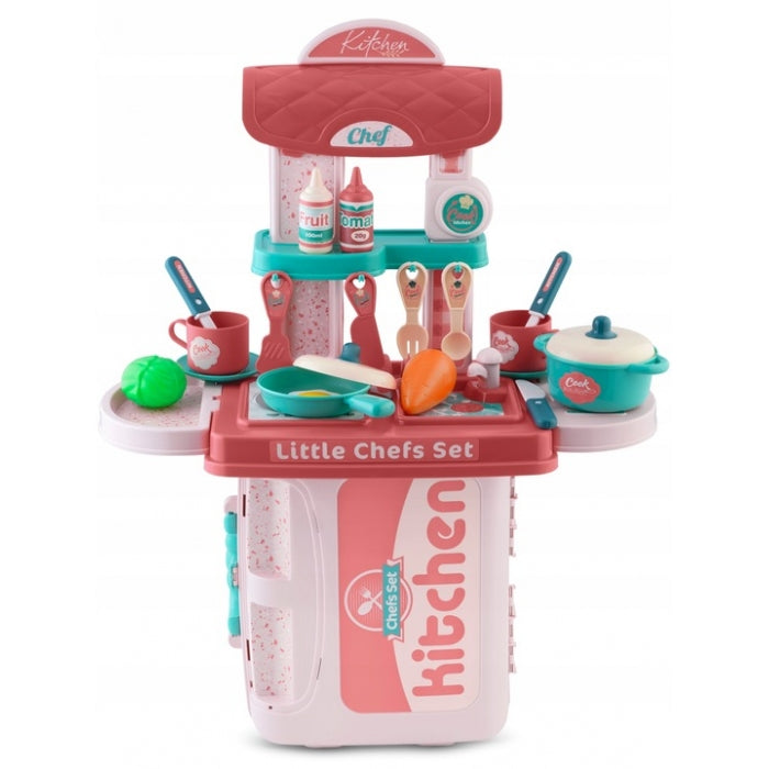 Bucatarie 3 in 1 cu accesorii incluse Ricokids 772900 - Roz