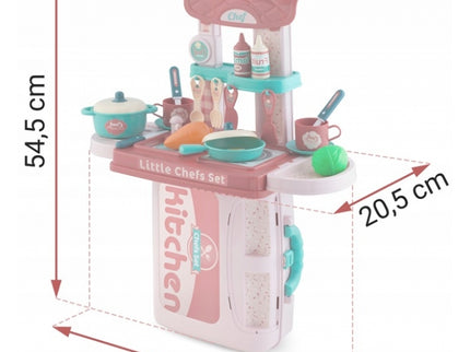 Bucatarie 3 in 1 cu accesorii incluse Ricokids 772900 - Roz
