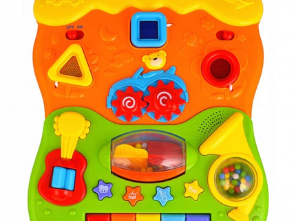 Antemergator 2 in 1 cu diverse activitati si muzica Ricokids RK-744 - Alb