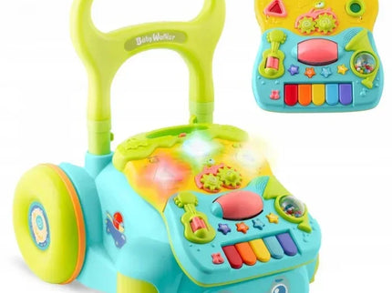 Antemergator 2 in 1 cu diverse activitati si muzica Ricokids RK-744 - Turcoaz - Bebeboo - Totul pentru copii. Jucării, Hăinuțe, Perne, Mobilier, Textile
