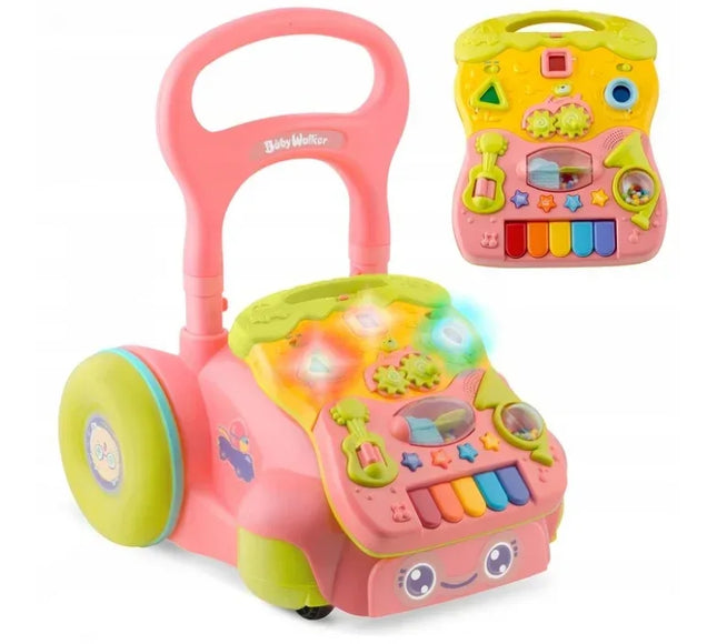 Antemergator 2 in 1 cu diverse activitati si muzica Ricokids RK-744 - Roz - Bebeboo - Totul pentru copii. Jucării, Hăinuțe, Perne, Mobilier, Textile