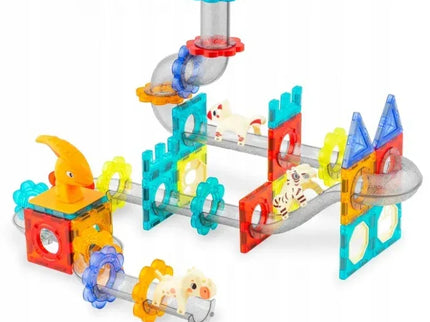 Blocuri magnetice cu tobogan, 153 elemente, Dinozauri Ricokids RK-764 - Bebeboo - Totul pentru copii. Jucării, Hăinuțe, Perne, Mobilier, Textile