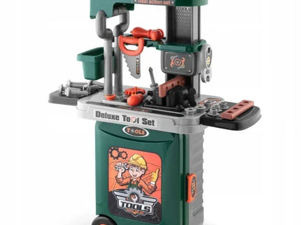 Atelier de lucru 3 in 1 cu unelte pentru copii Ricokids 772300 - Verde - Bebeboo - Totul pentru copii. Jucării, Hăinuțe, Perne, Mobilier, Textile