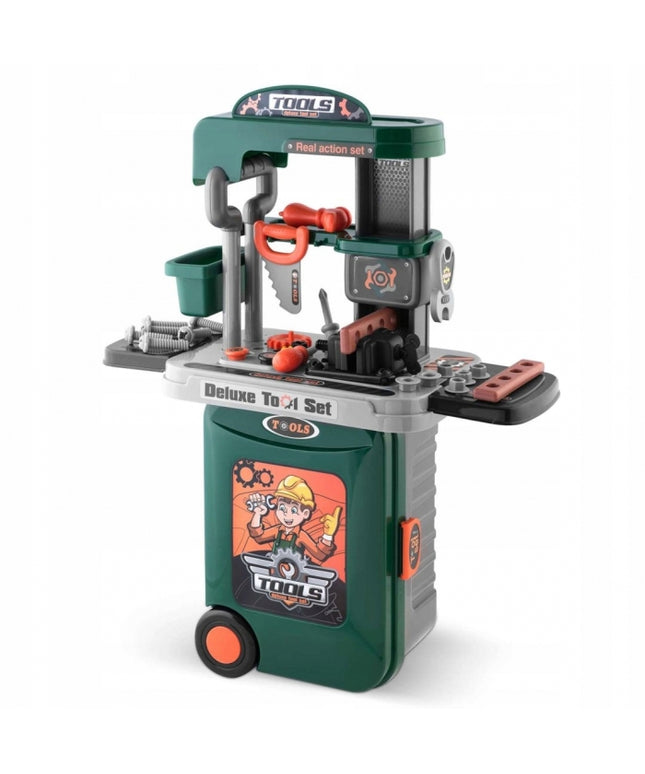 Atelier de lucru 3 in 1 cu unelte pentru copii Ricokids 772300 - Verde