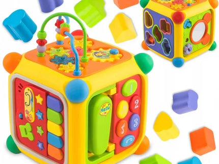Cub educational cu blocuri, sunete si diverse activitati Ricokids RK-747 - Bebeboo - Totul pentru copii. Jucării, Hăinuțe, Perne, Mobilier, Textile