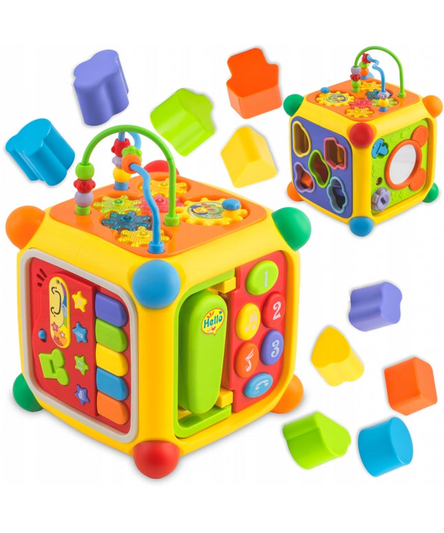 Cub educational cu blocuri, sunete si diverse activitati Ricokids RK-747