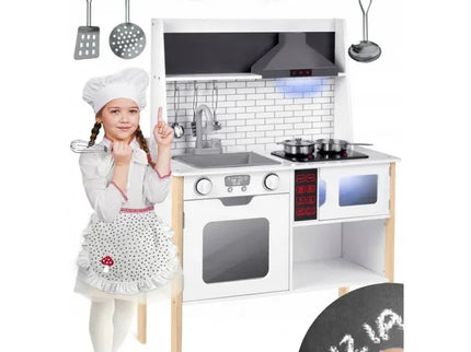 Bucatarie din lemn pentru copii cu sunete si lumini Ricokids RC-846 - Bebeboo - Totul pentru copii. Jucării, Hăinuțe, Perne, Mobilier, Textile