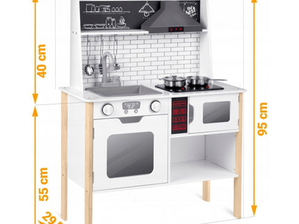 Bucatarie din lemn pentru copii cu sunete si lumini Ricokids RC-846