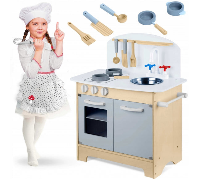 Bucatarie interctiva din lemn cu accesorii Ricokids 785200