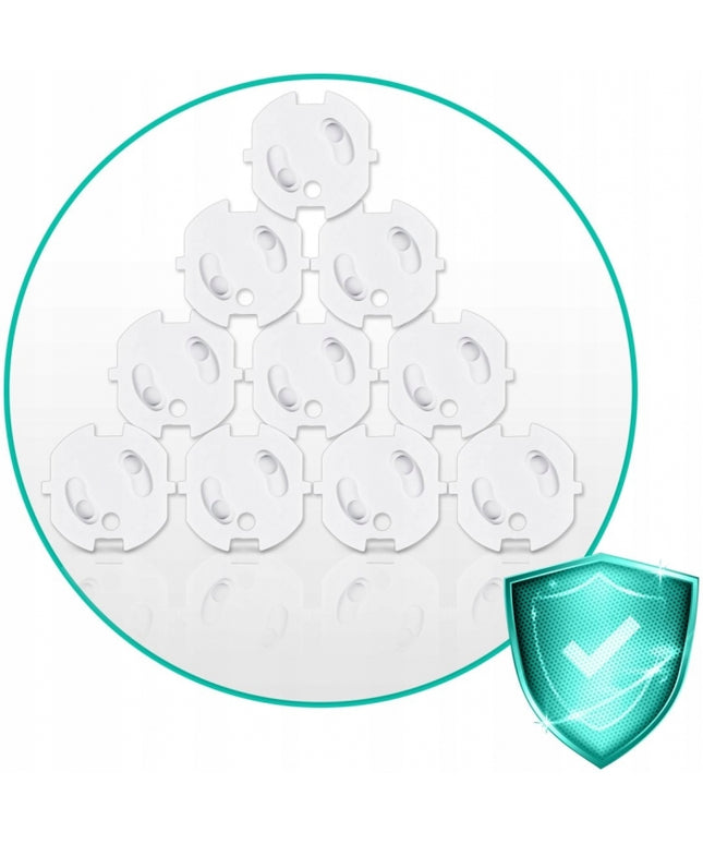 Protectii pentru priza, 10 bucati, Ricokids 798500 - Alb