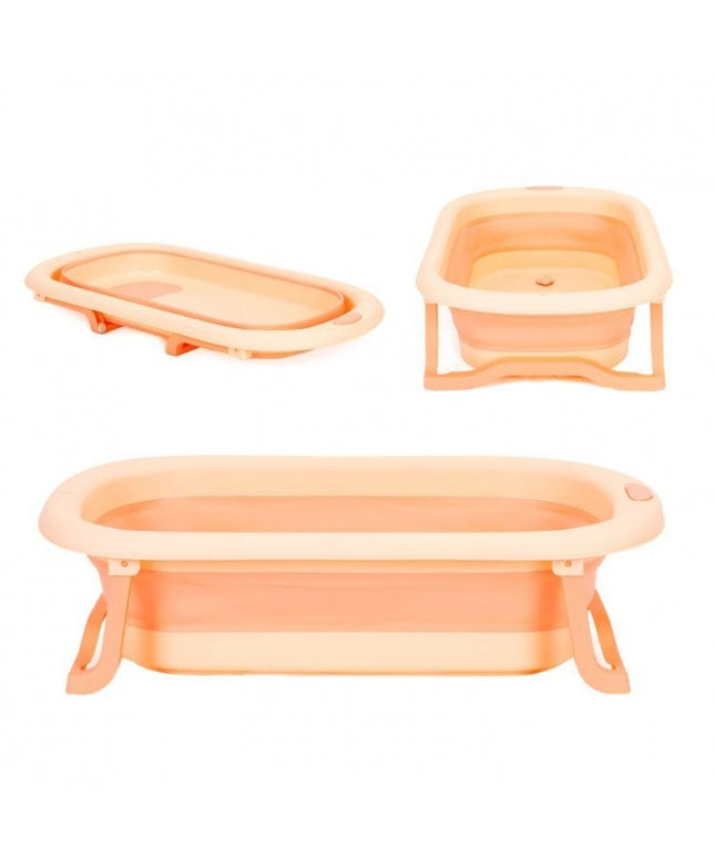 Cadita de baie cu dop de scurgere Ecotoys HA-B37 - Roz